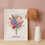 Personalised Birth Flower Grandma's Bunch Print, thumbnail 9 of 10