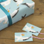 'Pelican Party' Luxury, Recycled Wrapping Paper Pack, thumbnail 5 of 9