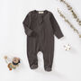 Tiny Alpaca Organic Cotton Baby Sleepsuit, thumbnail 3 of 9