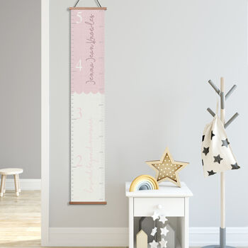 Personalised Loved Beyond Measure Canvas Height Chart, 3 of 9