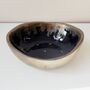 Handmade Navy Blue And Gold Oval Soap Dish, thumbnail 3 of 5