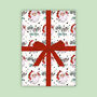 Christmas Gift Wrap Holly Jolly Santa, thumbnail 1 of 1