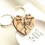 Personalised Pinky Promise Keyrings – Custom Friend And Couples Matching Keychains, thumbnail 1 of 4