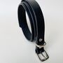 Handmade Leather Belt Two.5cm Wide, thumbnail 3 of 5