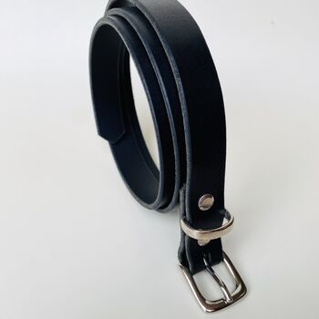 Handmade Leather Belt Two.5cm Wide, 3 of 5