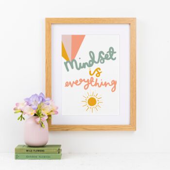 Mindset Is Everything Motivational Art Print, 3 of 4