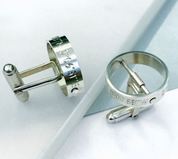 Personalised 'The Day My Life Changed' Cufflinks, 5 of 11
