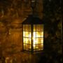Set Of Two Square Stripe High Plastic Lantern Lamp, thumbnail 5 of 6