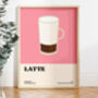 Latte Coffee Print, thumbnail 1 of 2