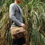Colourway Canvas And Faux Leather Messenger, thumbnail 5 of 8
