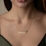 'Her Name' Personalised Birthstone Necklace, thumbnail 2 of 12