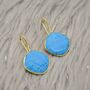 Sterling Silver Howlite Earrings, thumbnail 1 of 9