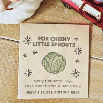 Brussels Sprouts Seed Packet Stocking Filler, 3 of 5