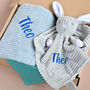 Personalised Baby Blanket And Bunny Comforter Gift Set, thumbnail 5 of 11