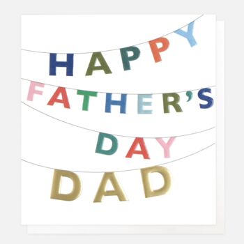 Happy Father's Day Bunting Card, 3 of 3