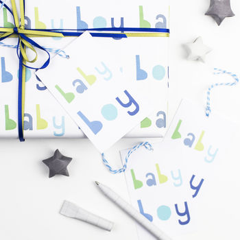 Baby Boy Wrapping Paper Set, 9 of 10