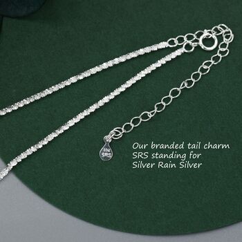Sterling Silver Sparkle Chain Necklace, 6 of 11