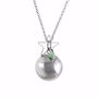 Pregnancy Necklace With Jade And Star Charm, thumbnail 1 of 8