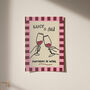 Personalised Partners In Wine Funny Friend Print, thumbnail 12 of 12