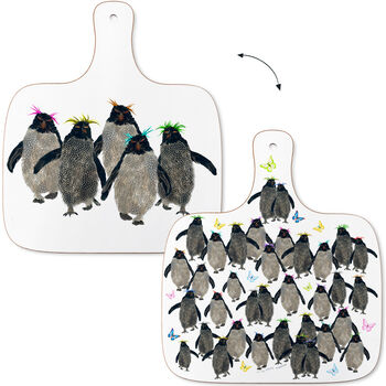 Rockhopper Penguins Medium Chopping Board, 2 of 2