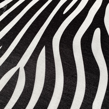 Zebra Pattern Black And White Cushion Cover, 2 of 7