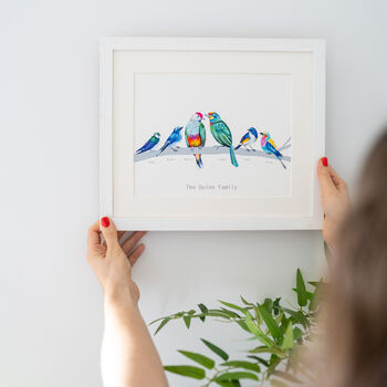 Personalised Family Of Birds Print, 6 of 12
