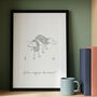 Custom Line Drawing Portrait Print, thumbnail 3 of 8