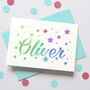 Personalised Rainbow Baby Card, thumbnail 1 of 2