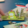 Personalised Cute Frog Birthday Pop Out Card, thumbnail 5 of 5