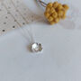 Small Daisy Pressed Flower Necklace Sterling Silver, thumbnail 3 of 9