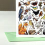 Garden Wildlife Of Britain Greeting Card, thumbnail 7 of 8