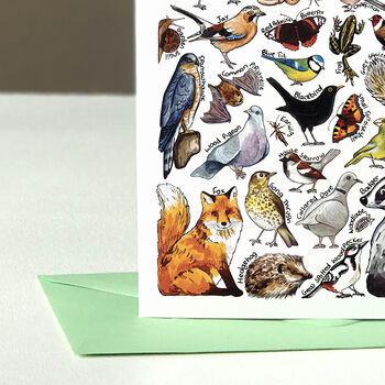 Garden Wildlife Of Britain Greeting Card, 7 of 8