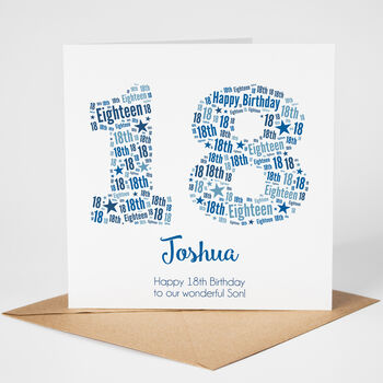 Personalised 18th Birthday Card For Him, 3 of 7