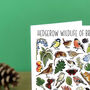 Hedgerow Wildlife Of Britain Greeting Card, thumbnail 4 of 8