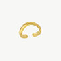 Elegance Gold Wavy Ring, thumbnail 4 of 5