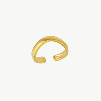Elegance Gold Wavy Ring, 4 of 5
