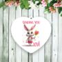 Cute Girl Bunny Flowers Love Decoration, thumbnail 1 of 2