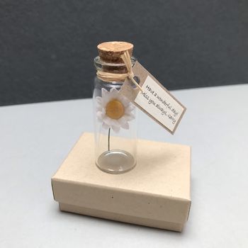 Tiny Personalised Paper Daisy In A Bottle, 3 of 9