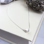 Silver Tiny Nugget Necklace, thumbnail 1 of 4