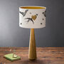 Birds And Bees Hand Gilded Lampshade, thumbnail 2 of 6