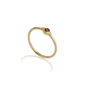 Garnet Stacking Ring Gold Plated Sterling Silver, thumbnail 2 of 6