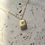 Starburst Lozenge Pendant Necklace In Stainless Steel With Adjustable Chain, thumbnail 2 of 4