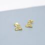 Sterling Silver Small Trinity Knot Stud Earrings, thumbnail 6 of 11