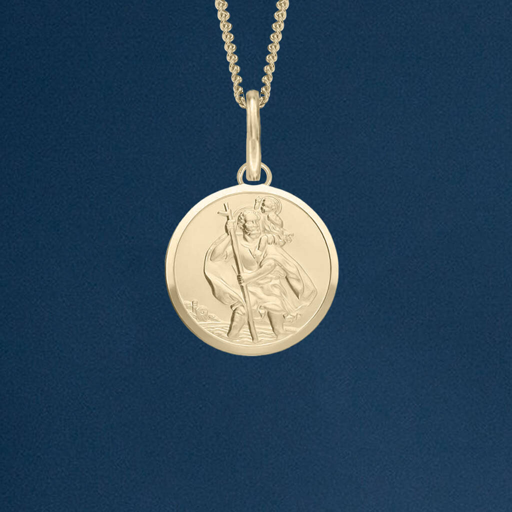 St Christopher Pendant Charm in 18k Gold Vermeil on Sterling Silver and  Turquoise | Jewellery by Monica Vinader