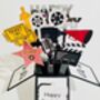 Film Fan Themed 3D Birthday Card, thumbnail 2 of 8