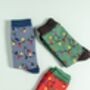 Men’s Christmas Bamboo Socks, thumbnail 3 of 5