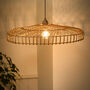 Rattan Wicker Flush Easy Fit Ceiling Shade, thumbnail 2 of 4
