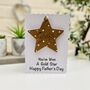 Personalised Father's Day Gold Star Keepsake Gift Card, thumbnail 4 of 4