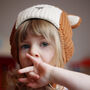 Bear Face Knitted Beanie Hat For Toddler, thumbnail 3 of 9