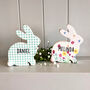 Personalised Wooden Easter Bunny, thumbnail 1 of 3